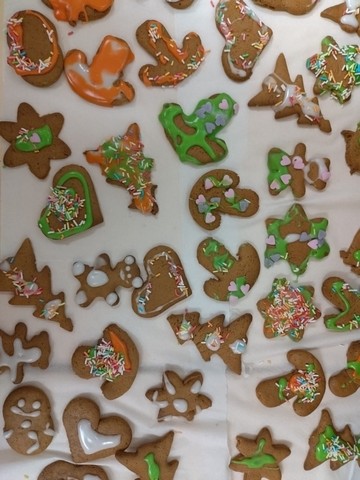 Gatavās piparkūkas.