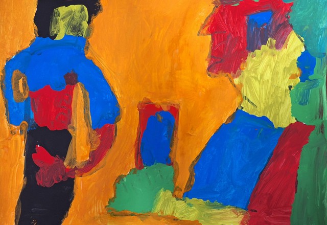 Dmitrijs Čuiko Kompozīcija “Politiķis un pilsone” ietekmējoties no Pablo Pikaso