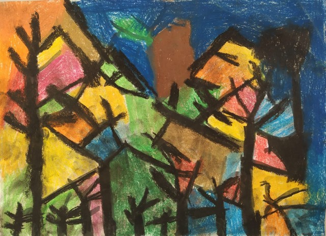 Dmitrijs Čuiko Rūdolfa Piņņa darba "Mežs" izpēte, kopija