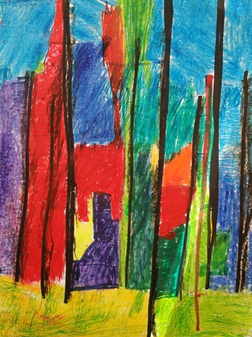 Kristofers Feldmanis Rūdolfa Piņņa darba "Mežs" izpēte, kopija